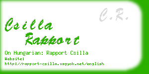 csilla rapport business card